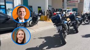 Hospital en donde atienden a los diputados heridos