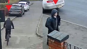 Leo Ross, en cámaras de video momentos antes de ser asesinado a puñaladas por un adolescente en Inglaterra.