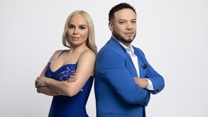 La historia de amor entre el cantante Lorenzo Méndez y Claudia Galván parece sacado de una novela romántica.