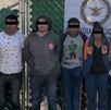 Imagen de los detenidos, que presuntamente formaban parte de la banda criminal de la México 83.