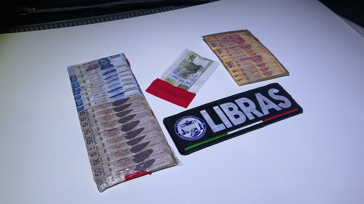 Billetes falsos de diferentes denominaciones tras detención en Guadalajara