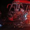 Accidente camión Senda en Carretera Nacional
