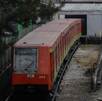 Tren de la Línea 3 del Metro en estación Potrero