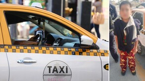 Niño que escapó pidió ayuda a un taxista que iba pasando.