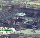 Estadio montable que albergará Royal Rumble 2026.