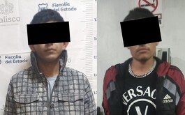 Sujetos detenidos ocn banda negra