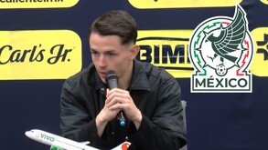 Álvaro Fidalgo en conferencia de prensa tras su salida de América.