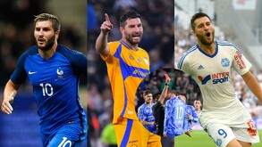 André-Pierre Gignac jugando en Selección de Francia, Tigres y Marsella.