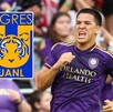 César Araújo  con la playera de Orlando City en la MLS.