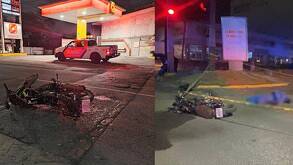 Motocicletas que participaron en accidentes en Monterrey.