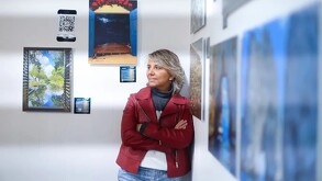 Rebeca Garza con su  exposición ‘No tengas miedo, ten ganas'.