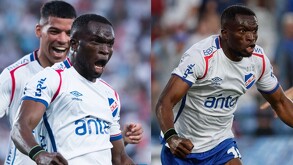 Christian Ebere con el equipo Nacional de Uruguay.