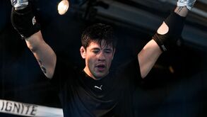 Brandon Moreno durante uno de sus entrenamientos.