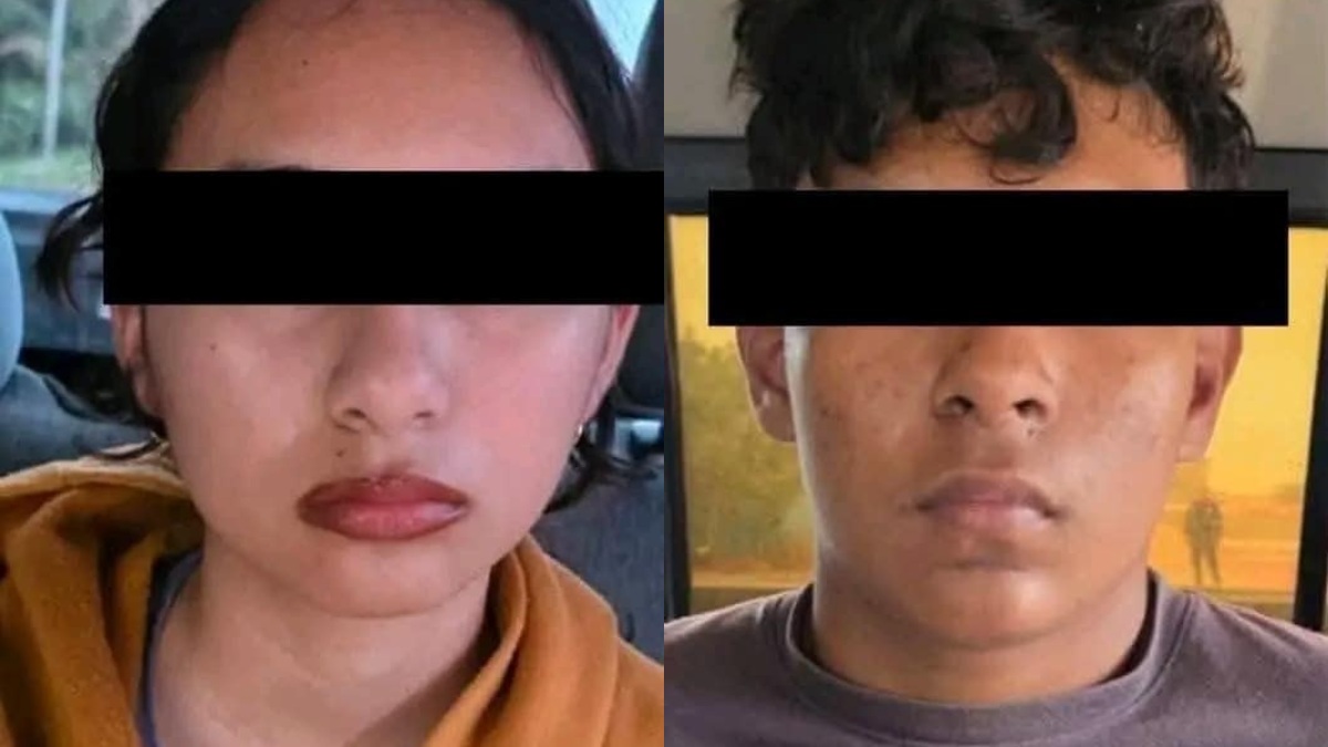 Fotografías de la hija y el yerno de la maestra asesinada y calcinada en Agua Dulce, Veracruz.