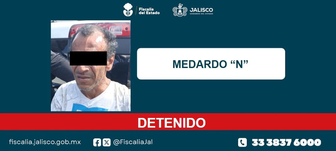 Fiscalía de Jalisco detiene a Medardo 'N', presunto pirómano de coches en Guadalajara.