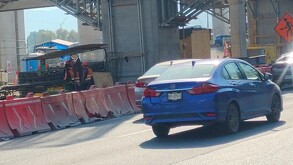 Calles en mal estado en Monterrey.