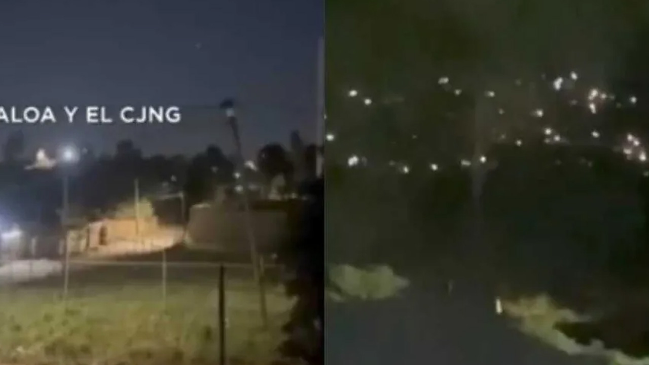 Un video difundido por el periodista Carlos Jiménez captó detonaciones de armas de grueso calibre en la carretera Tecate-Ensenada.