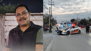 Motociclista arrollado en Pesquería, Nuevo León.