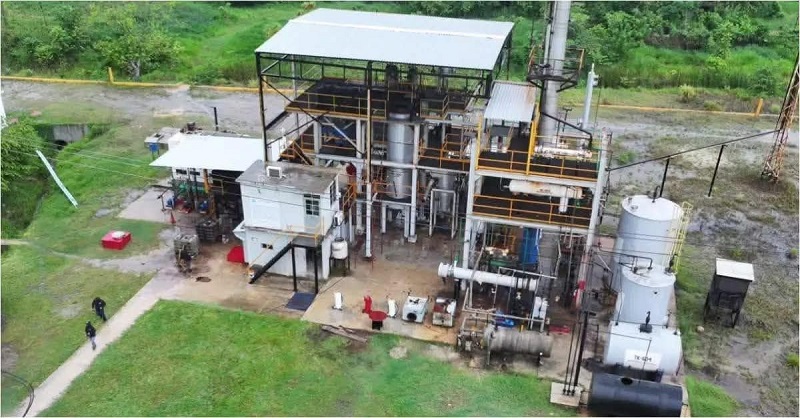 Refinería clandesinta ubicada en el municipio de Coatzacoalcos, Veracruz.