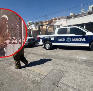 Hombre mordiendo un cable que terminó dándole una fuerte descarga eléctrica en colonia Nueva California de Torreón.