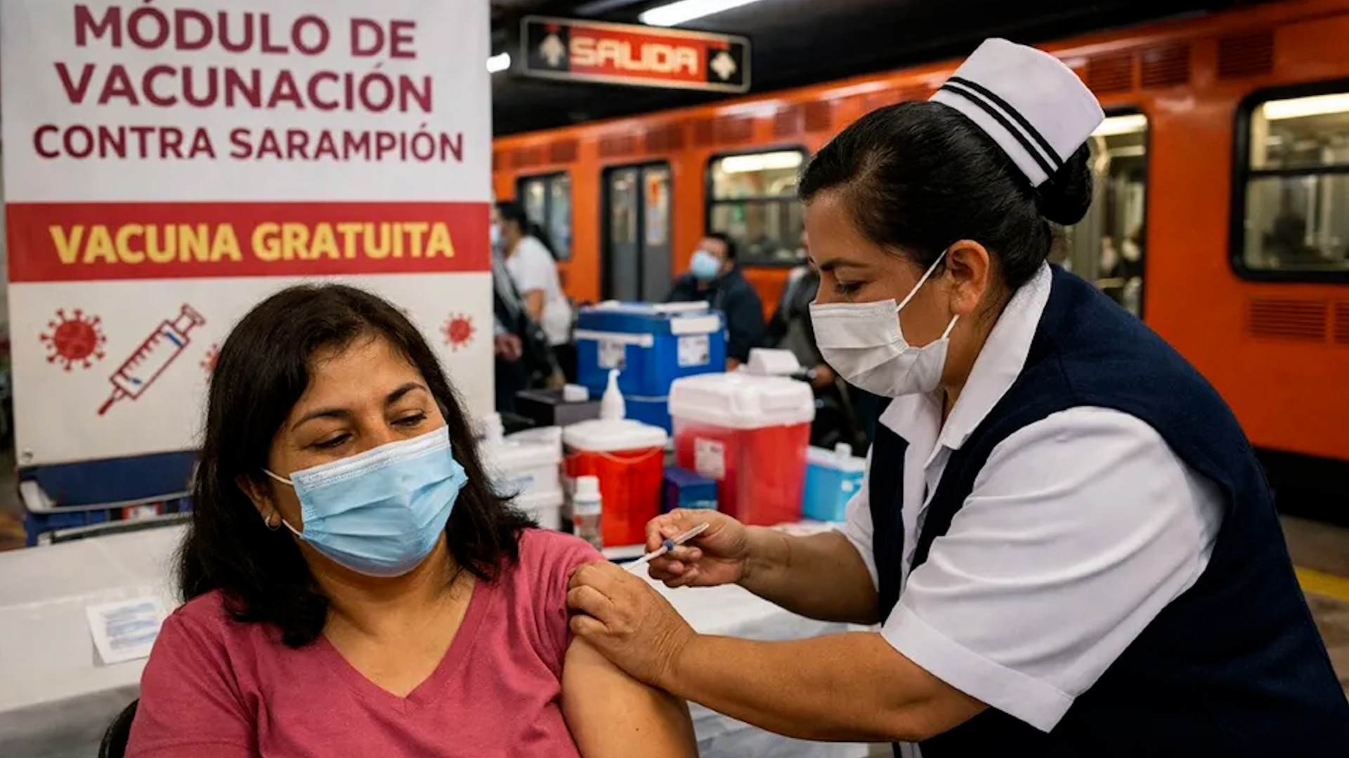 Clara Brugada instalará diversos módulos de vacunación para prevenir el contagio de sarampión.