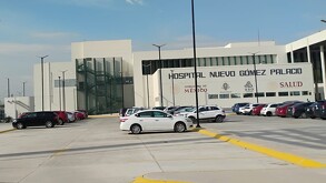 Hospital General de Gómez Palacio, donde murió una mujer luego de sufrir un accidente de motocicleta en el ejido Lucero.