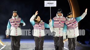 Parte de la delegación mexicana desfiló en la Ceremonia de Inauguración de Milano Cortina.