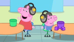 George, el hermano menor de Peppa, tiene una pérdida auditiva moderada.