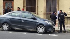 Movilización por asalto afuera de banco en Centro de Monterrey.
