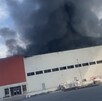 Empresa que fue consumida por fuego en Escobedo, Nuevo León.