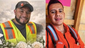 Ignacio Aurelio Salazar Flores y José Ángel Hernández Vélez , dos de los mineros asesinados recientemente en el estado de Sinaloa.