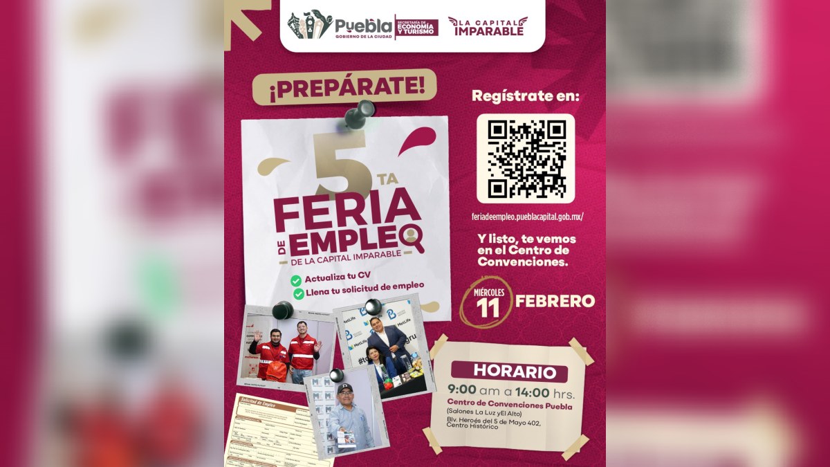 anuncio de la feria del empleo puebla 2026
