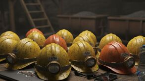 Foto de cascos generada con IA.