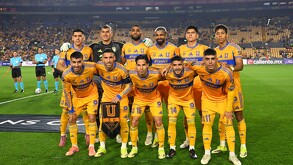 Tigres en su partido ante Forge FC en la Champions Cup 2026.