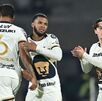 Jugadores de Pumas festejando el gol contra San Diego FC.