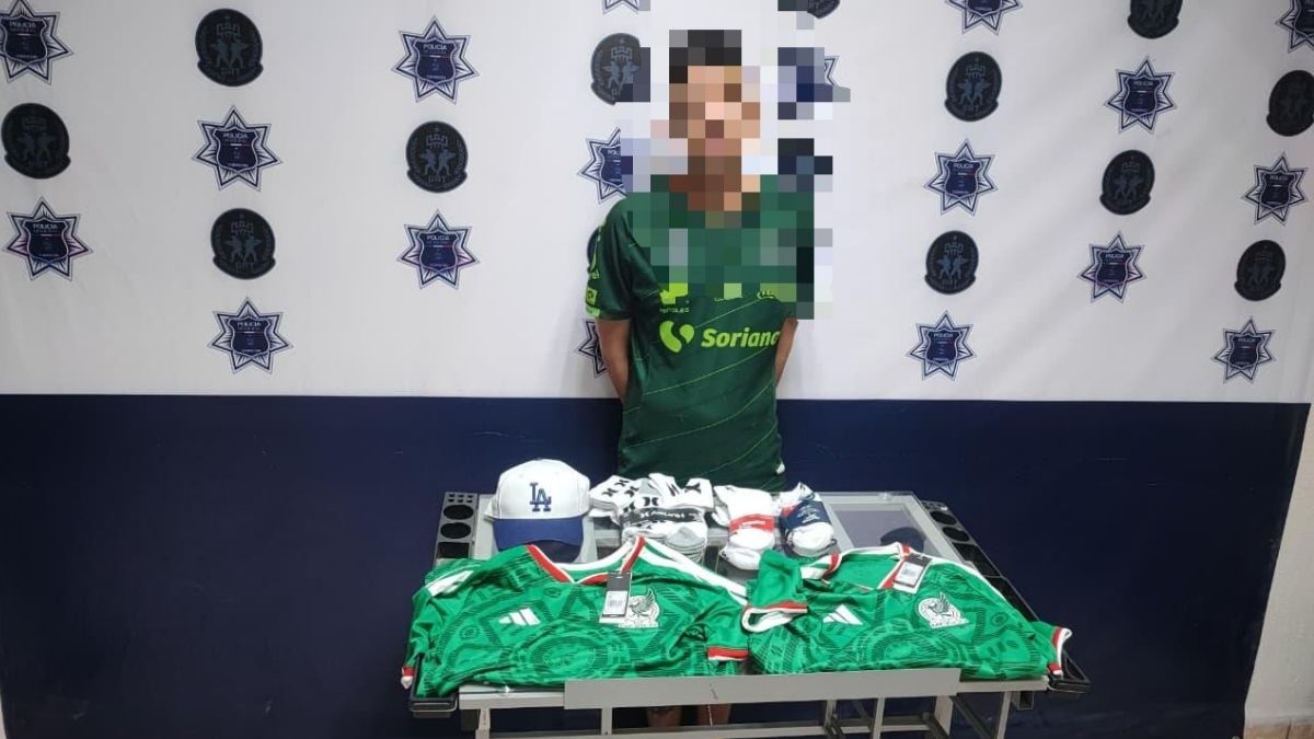 Hombre detenido por robar botín deportivo