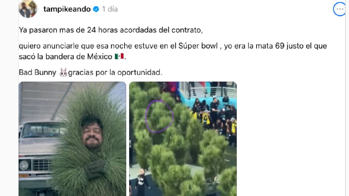 Lo que parecía ser una escenografía estática de naturaleza tropical resultó ser un conjunto de 