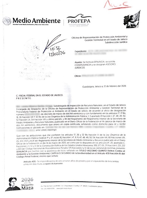 Denuncia de la Profepa