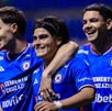 Jugadores de Cruz Azul en la goleada al Vancouver FC.