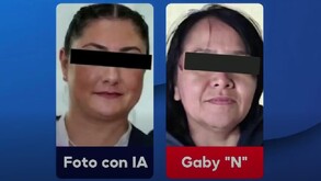Comparativa de las fotos de Gaby ‘N’, mujer que atropelló y mató a motociclista en Iztapalapa.