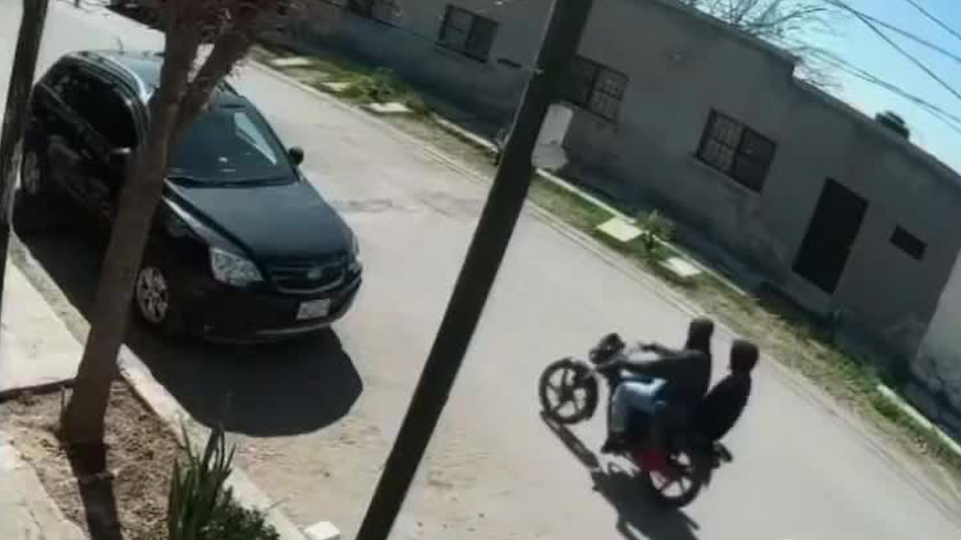 Cámaras de video captaron el momento en el que dos hombres se roban un peluche en San Pedro, Coahuila.