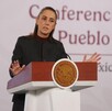 Sheinbaum durante la conferencia de prensa matutina sobre el ataque en el rancho de los Aguilar.
