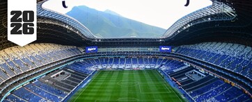 Estadio BBVA, cancha de los Rayados del Monterrey en Guadalupe.