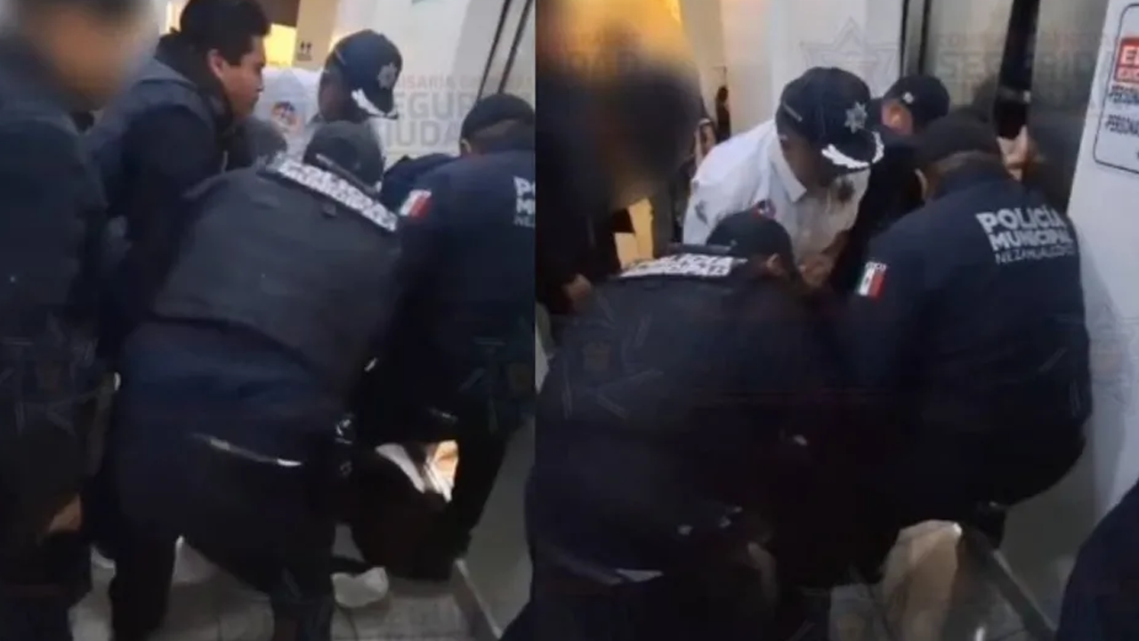 Autoridades rescataron a seis personas que quedaron atrapadas en un elevador de una agencia funeraria en Nezahualcóyotl.