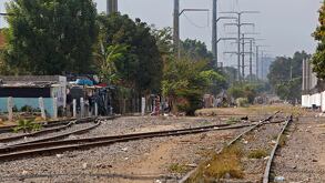 Vías del tren en Pueblo Quieto, Guadalajara