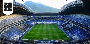 Estadio BBVA, cancha de los Rayados del Monterrey en Guadalupe.