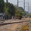 Vías del tren en Pueblo Quieto, Guadalajara
