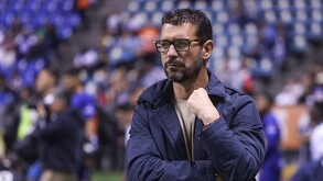 Albert Espigares en un partido con Club Puebla