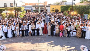 500 parejas formalizaron su unión durante la Segunda Edición de las Bodas de la Esperanza en San Pedro Tlaquepaque.