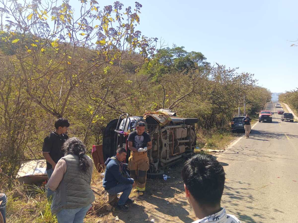 Camioneta accidentada